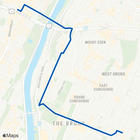 MTA Bronx Gwb - Bronx Terminal Market map