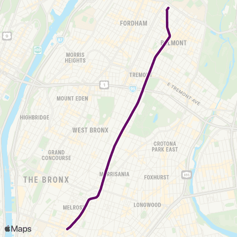 MTA Bronx Fordham Plaza - The Hub map