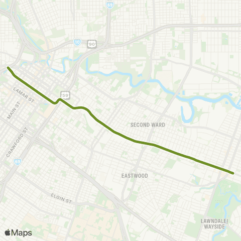 METRO Metrorail Green Line map