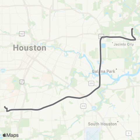 METRO Maxey P&R Rodeo Shuttle map