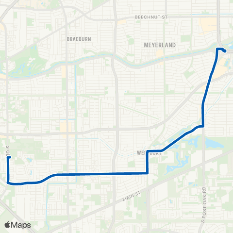 METRO West Airport map