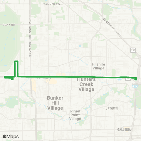 METRO Katy Freeway map