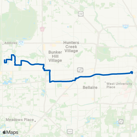 METRO Harwin Express map