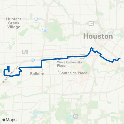METRO Gulfton / Holman map
