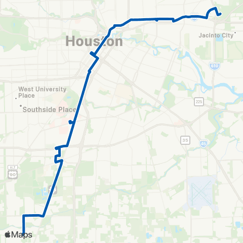 METRO Almeda / Lyons map