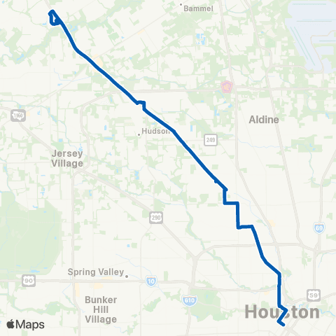 METRO Acres Homes map