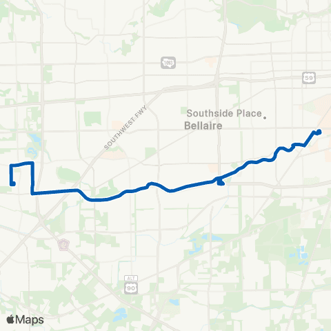 METRO Braeswood map