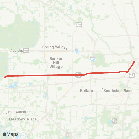 METRO Westheimer map
