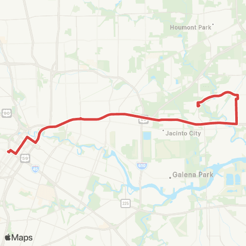 METRO Northshore Express map