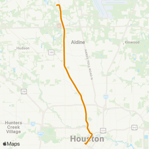 Park & Ride Kuykendahl P&R map
