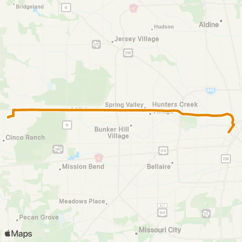 Park & Ride Kingsland P&R map