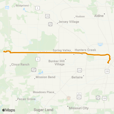 Park & Ride Grand Parkway P&R map