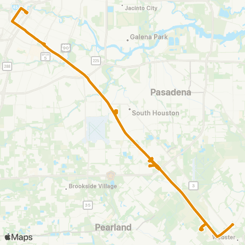 Park & Ride Monroe/Fuqua/El Dorado/BA P&R map
