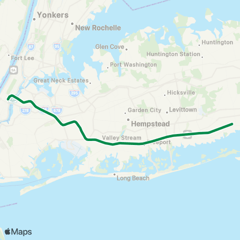 Long Island Rail Road Babylon Branch map