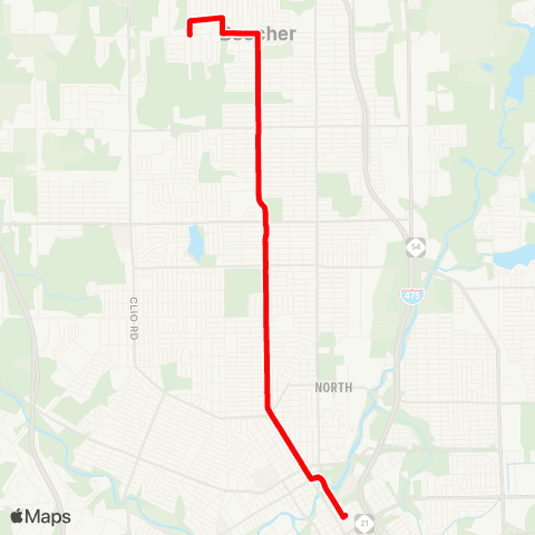 MTA Flint M L King map