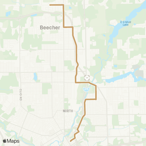 MTA Flint Lewis-Selby map