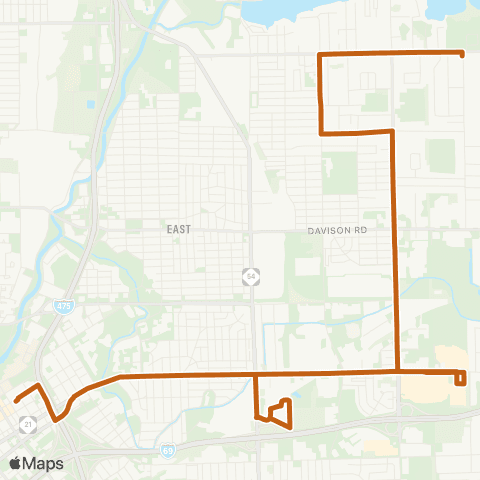 MTA Flint Richfield map