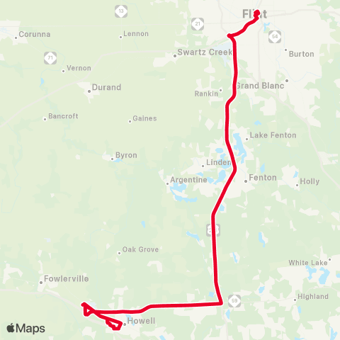 MTA Flint Howell map