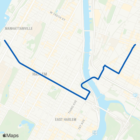 MTA Manhattan Manhattanville - The Hub map