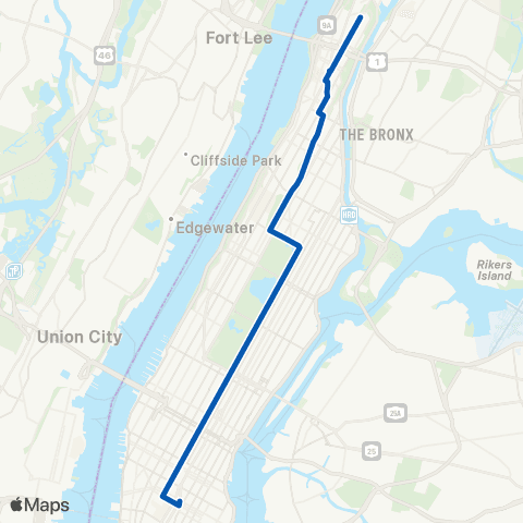 MTA Manhattan Fort George - East Village map