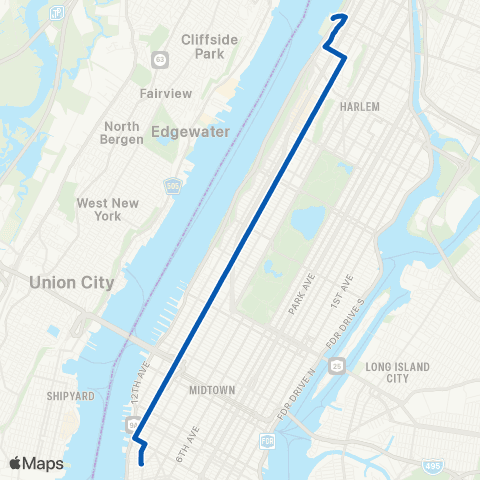 MTA Manhattan Riverbank Park & Harlem - West Village map