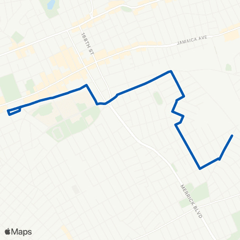 MTA Queens Addisleigh Park - Jamaica map