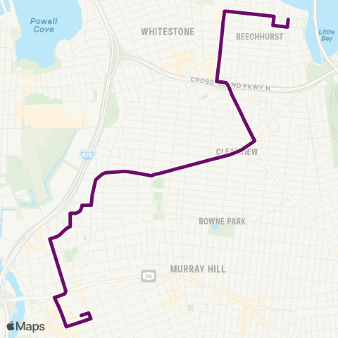 MTA Queens Beechhurst - Flushing map