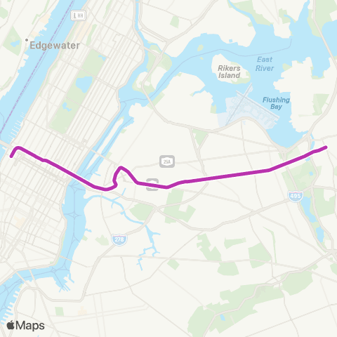 NYC Subway Flushing Local map