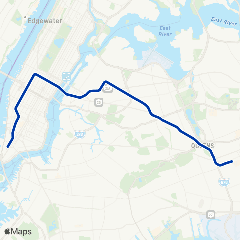 NYC Subway 8 Avenue Local map