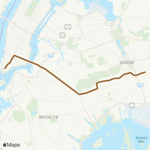 NYC Subway Nassau St Local map