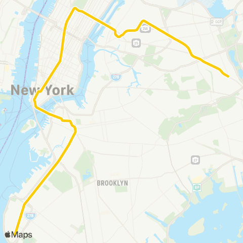 NYC Subway Broadway Local map