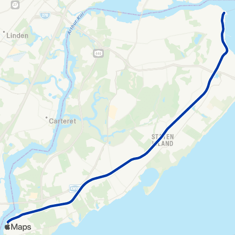 Staten Island Railway Staten Island Railway map