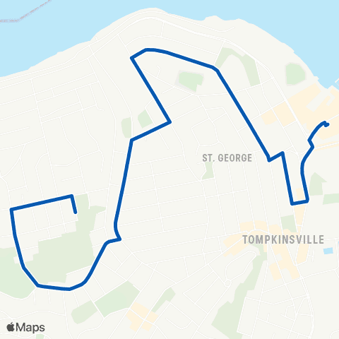 MTA Staten Island St. George - Clyde Place map