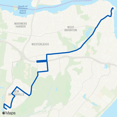 MTA Staten Island St. George - Staten Island Mall map
