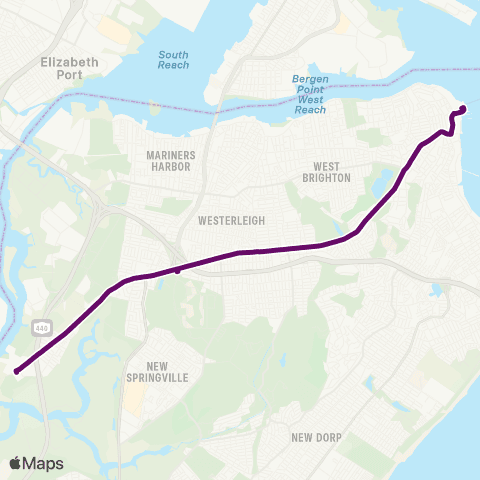 MTA Staten Island St. George - Travis Ltd map