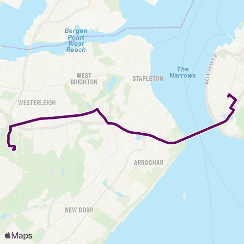 MTA Staten Island College of Staten Island - Bay Ridge Ltd map