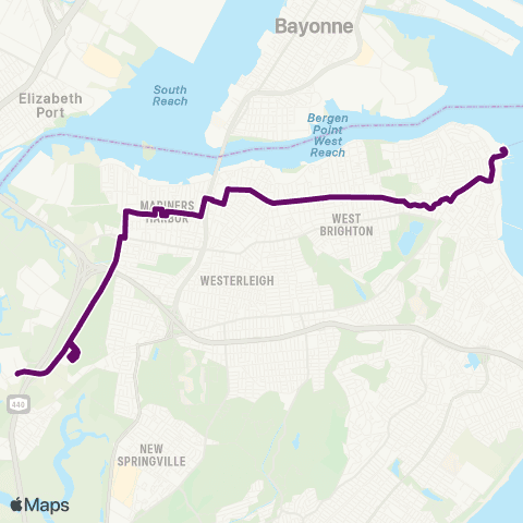 MTA Staten Island St. George - West Shore Plaza Ltd map