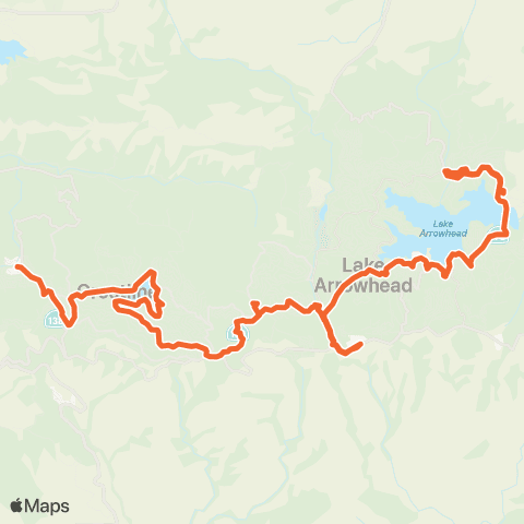 Mountain Transit Vly Enchantment - Crestline - Lk Arrohd map