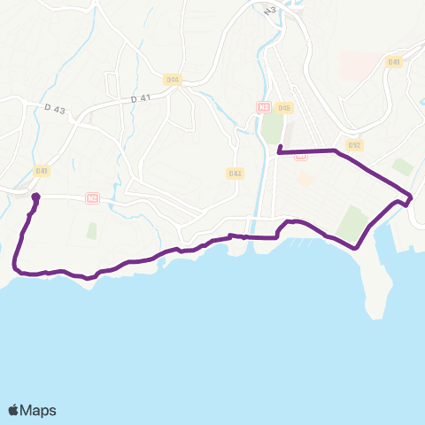 Martinique Transport - Zone Centre Texaco Aliker map