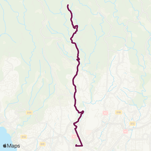 Martinique Transport - Zone Centre Tivoli Aliker map