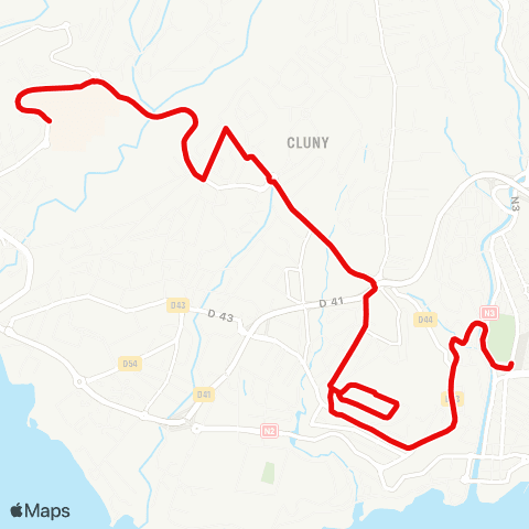 Martinique Transport - Zone Centre Campus Clémenceau map