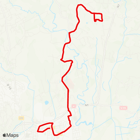 Martinique Transport - Zone Centre Manzelle Grand Case Petit Manoir map