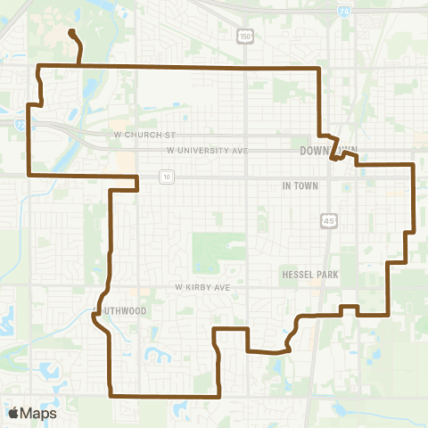 MTD Brown map