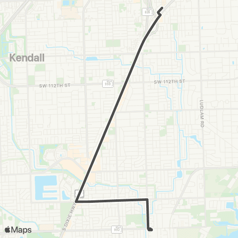 Other Municipal Shuttles Village of Palmetto Bay Park & Ride map