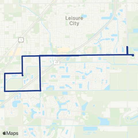 Miami Trolley City of Homestead Campbell Route map