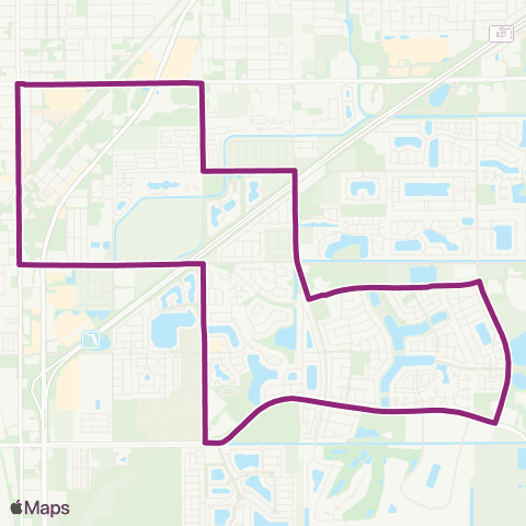 Miami Trolley City of Homestead Lucy Route map
