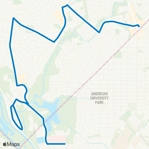 Ride On Friendship Hghts-Sibley Hospital map