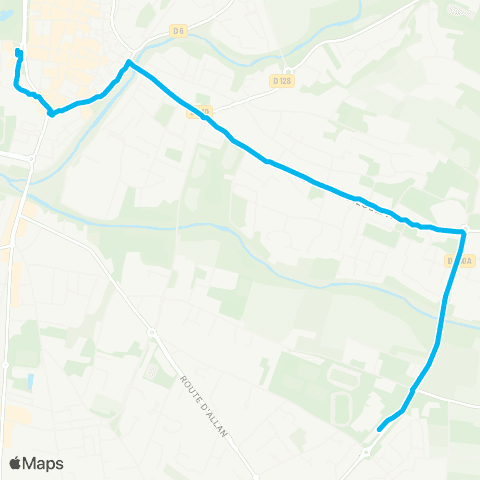 Montélibus De Gaulle - Duras map