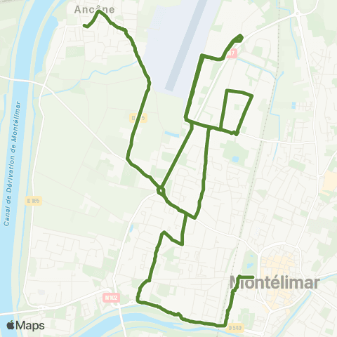 Montélibus De Gaulle - Ancone map