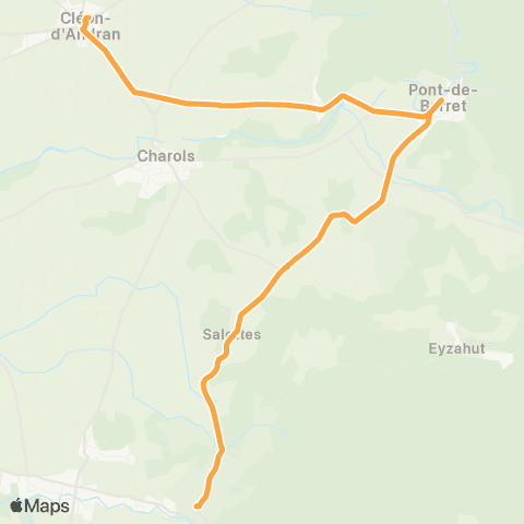 Montélibus Souspierre - Cleon d'Andran map